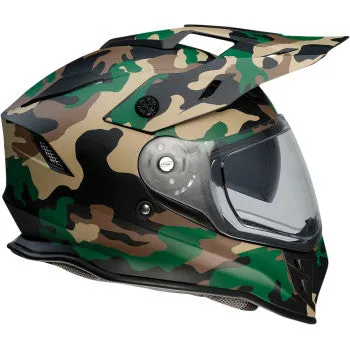 Z1R Range Dual Sport Snow Helmet Electric Shield Camo Woodland