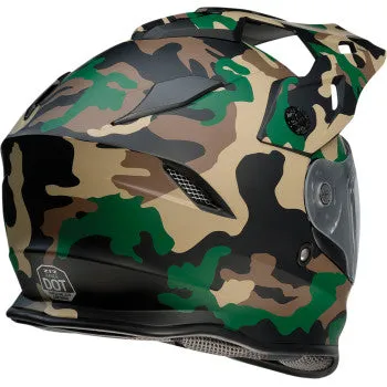 Z1R Range Dual Sport Snow Helmet Electric Shield Camo Woodland