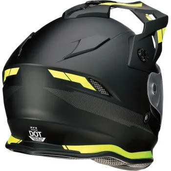 Z1R Range Dual Sport Snow Helmet Electric Shield Uptake Graphic Black Hi Viz