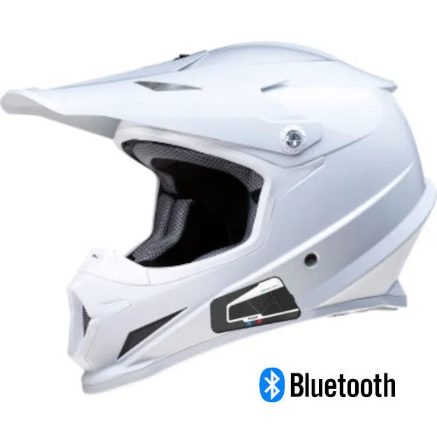 Z1R Rise Off Road Bluetooth Helmet Gloss White