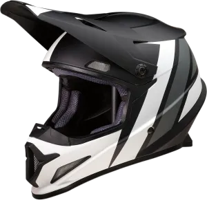 Z1R Rise Off Road Helmet Evac Matte Black White Grey