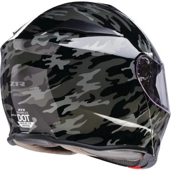 Z1R Solaris 2.0 Modular Bluetooth Helmet Camo Grey
