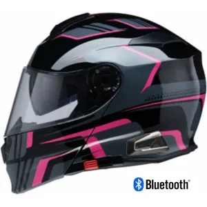 Z1R Solaris 2.0 Modular Bluetooth Helmet Slater Pink