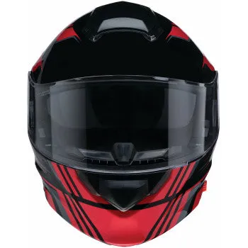Z1R Solaris 2.0 Modular Bluetooth Helmet Slater Red