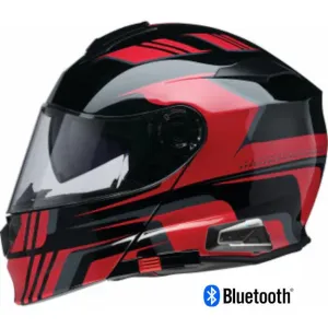 Z1R Solaris 2.0 Modular Bluetooth Helmet Slater Red