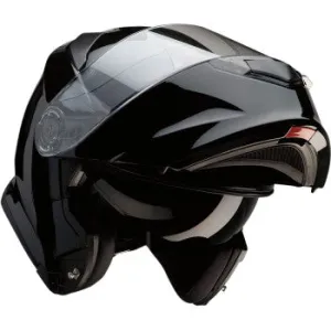 Z1R Solaris Modular Helmet Gloss Black 2 Shields Dark and Clear