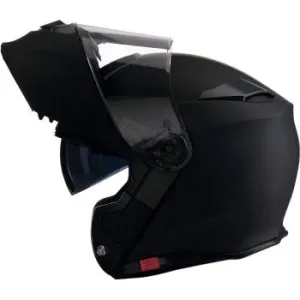 Z1R Solaris Modular Helmet Matte Black Silver Mirror Shield