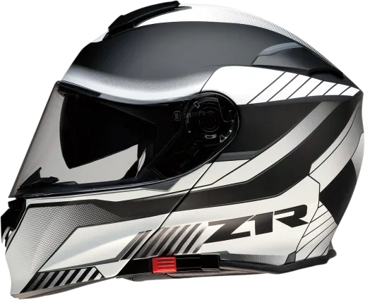 Z1R Solaris Modular Helmet Scythe Graphic White and Black