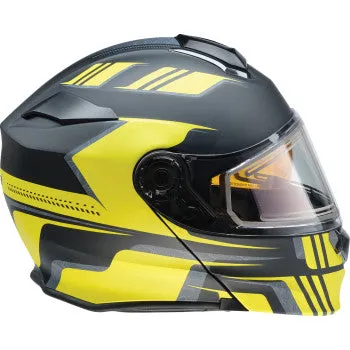 Z1R Solaris Modular Snow Helmet First Tracks Black/Hi-Viz  Electric Shield