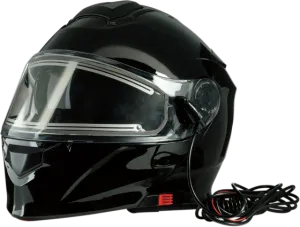 Z1R Solaris Modular Snow Helmet Gloss Black Electric Shield