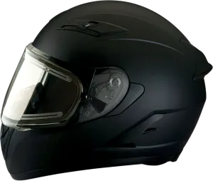 Z1R Strike Ops Full Face  Snow Helmet Electric Shield Matte Black