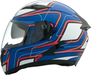 Z1R Strike OPS SV Full Face Helmet Blue Red White