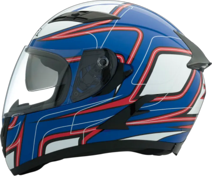 Z1R Strike OPS SV Full Face Helmet Blue Red White