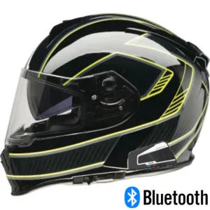 Z1R Warrant Full Face Bluetooth Helmet Amplify Black/Hi-Viz