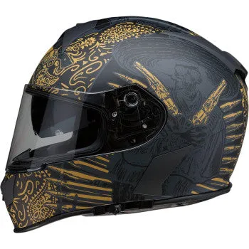 Z1R Warrant Full Face Helmet Sombrero Black Gold