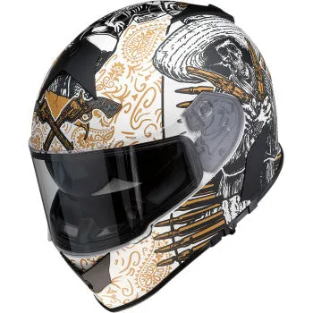 Z1R Warrant Full Face Helmet Sombrero White Gold