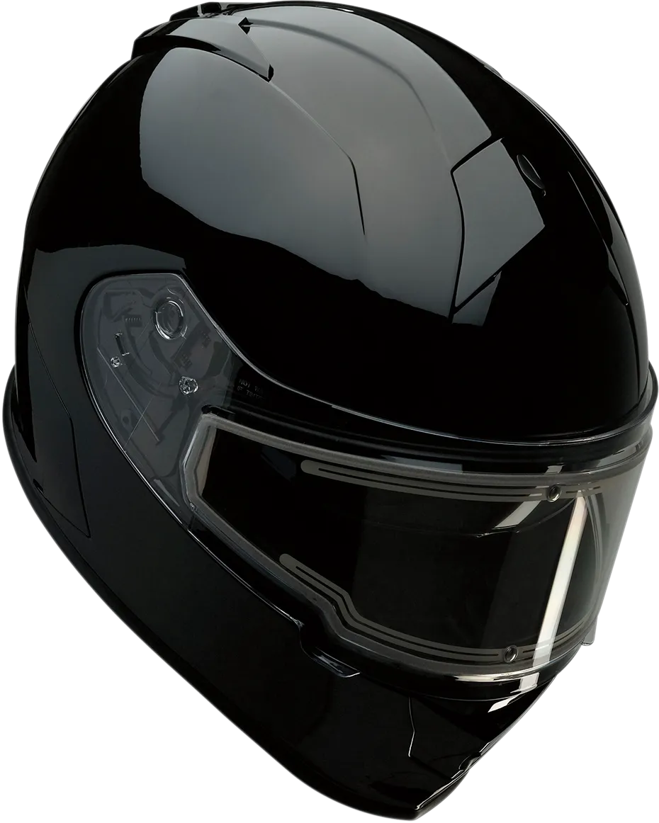 Z1R Warrant Full Face Snow Helmet Electric Shield Gloss Black