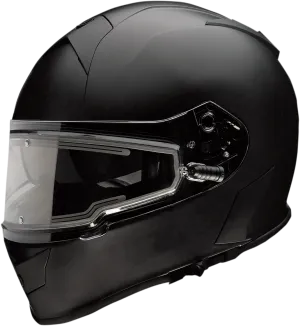 Z1R Warrant Full Face  Snow Helmet Electric Shield Matte Black