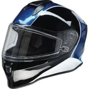 Z1R Youth Warrant Full Face Snow Helmet Fresh Pow Purple/Blue