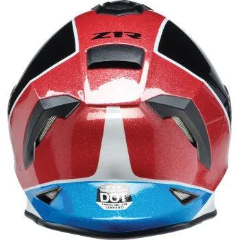 Z1R Youth Warrant Full Face Snow Helmet Fresh Pow Red/White/Blue