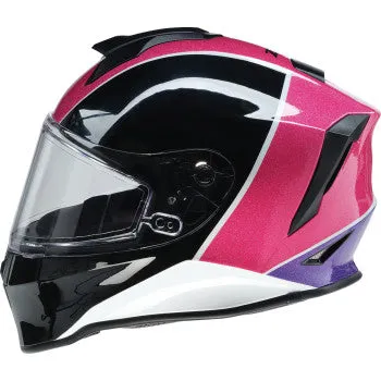 Z1R Youth Warrant Full Face Street Helmet Fresh Pow Pink/Purple