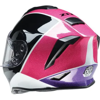 Z1R Youth Warrant Full Face Street Helmet Fresh Pow Pink/Purple