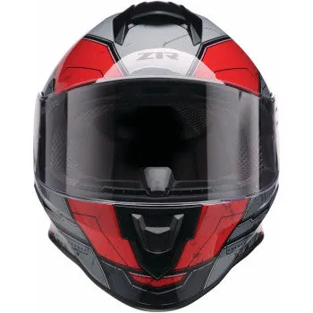 Z1R Youth Warrant Full Face Street Helmet Sentinel Red