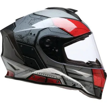 Z1R Youth Warrant Full Face Street Helmet Sentinel Red