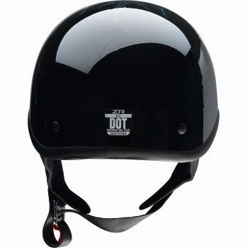Z1R CC Beanie Half Shell Helmet Hellfire Blue