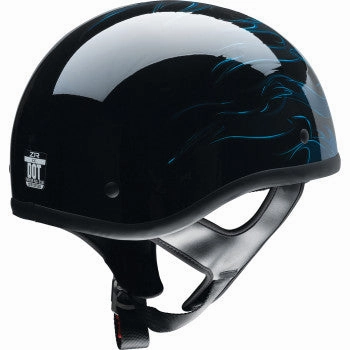 Z1R CC Beanie Half Shell Helmet Hellfire Blue